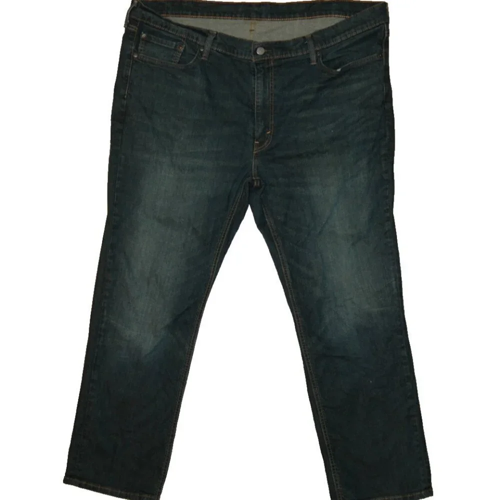 Levis 541 Jeans Mens 44 x 32 Dark Blue Straight Leg Athletic Tapered Denim
